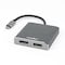 Rocstor Usb-C To Dual Displayport Multi-Monitor Adapter - 2-Port Displayport Y10A201-A1 - alternate 8